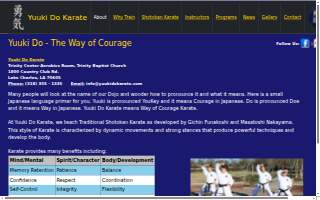 Yuuki-Do Karate website