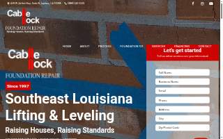 Cable Lock Foundation Repair website