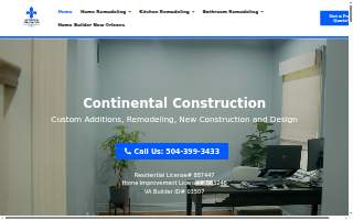 Continental Construction website