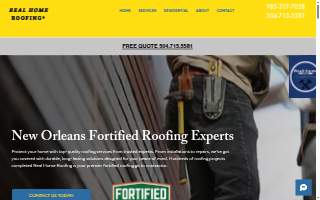 Real Home Roofing website