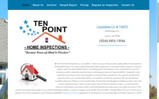 Ten Point Home Inspections website