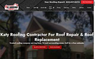 All Around Roofing, LLC website
