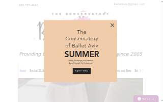 Conservatory of Ballet Aviv website