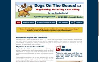 Dogs On The Geaux! LLC website