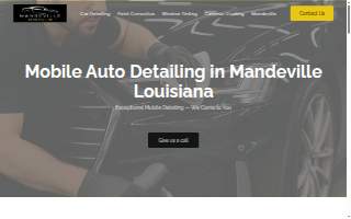 Mandeville Car Detailing website