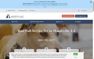 Northlake Veterinary Hospital website