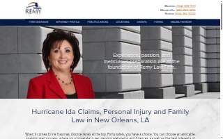Remy Law Firm of Harvey website