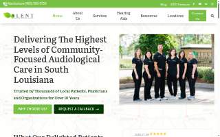 SLENT Hearing & Balance Center of Mandeville website