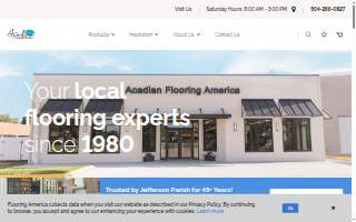 Acadian Flooring America of Estelle website