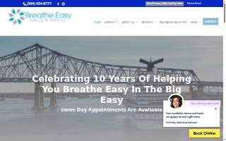 Breathe Easy Allergy & Asthma - Sonia Kamboj, MD website