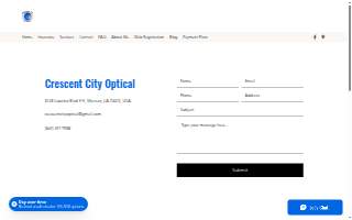 Crescent City Optical website