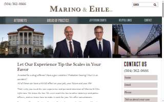 Marino & Ehle, LLC of Marrero website