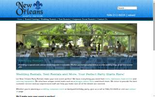 New Orleans Party Rentals of Marrero website