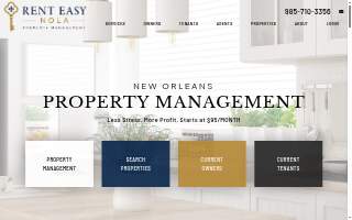 Rent Easy Nola - Property Managment of Marrero website