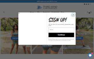 Third Wind Performance website