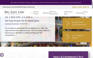 Big Easy Law Group, LLC website