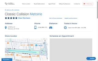 Classic Collision of Metairie website