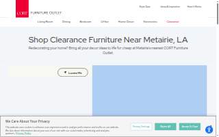 CORT Furniture Outlet of Metairie website