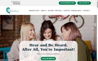 Crescent City Hearing Center website