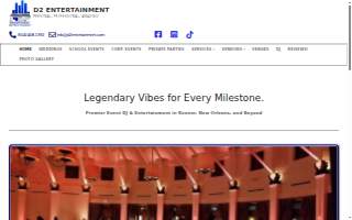 D2 Entertainment website