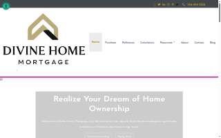Divine Home Mortgage, LLC website
