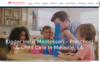 Kinder Haus Montessori Preschool and Child Care website