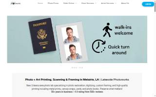 Lakeside Photoworks website