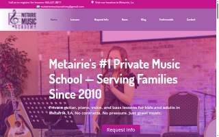 Metairie Music Academy website