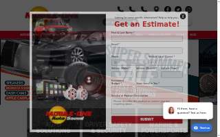 Mobile One Auto Sound, Inc. website