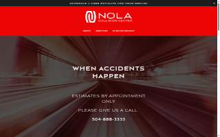 NOLA Collision Center website