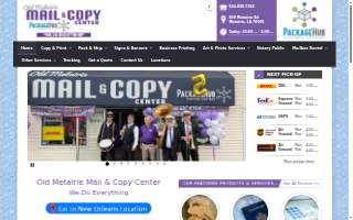 Old Metairie Mail & Copy Center website