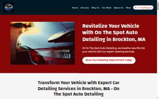 On The Spot Auto Detailing website