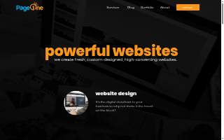 Page One Web Development website
