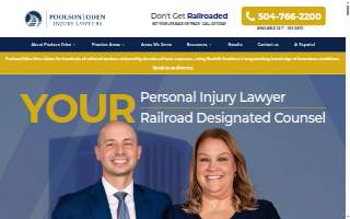 Poolson Oden Law Firm website