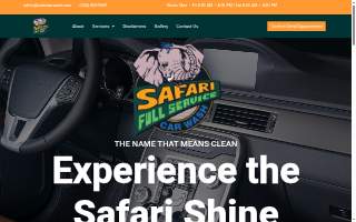 Safari Car Wash website