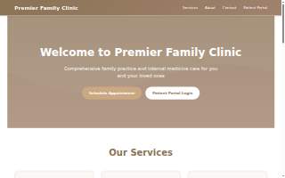 Premier Family Clinic of Minden website