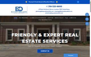 Bayou DeSiard Title Company website