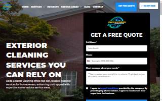 Delta Exterior Cleaning website