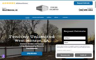 Fencing Unlimited website
