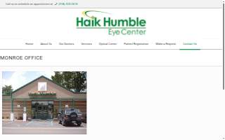 Haik-Humble Eye Center website