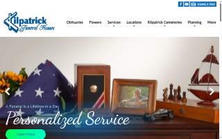 Kilpatrick Funeral Homes website