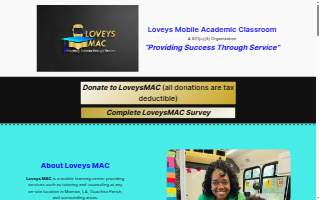 Loveys Mobile Academic Classroom website