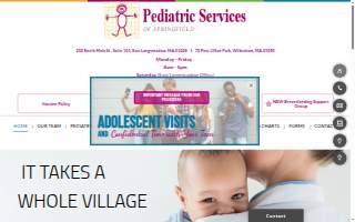 Primary Health Services Center Pediatrics website