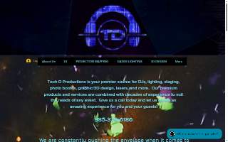 Tech D Productions website