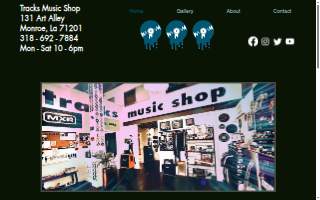 Tracks Music Shop website