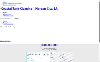 Coastal Tank Cleaning LLC website