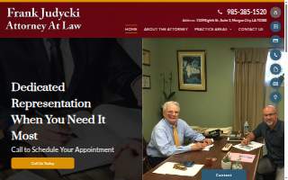 Frank Judycki Attorney at Law website