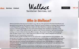 Wallace Sanitation Services, LLC website