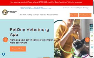 Animal Medical Center of Moss Bluff website