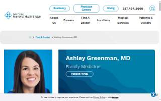 Ashley Greenman, MD website